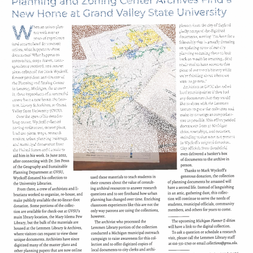 GVSU in Michigan Planner magazine